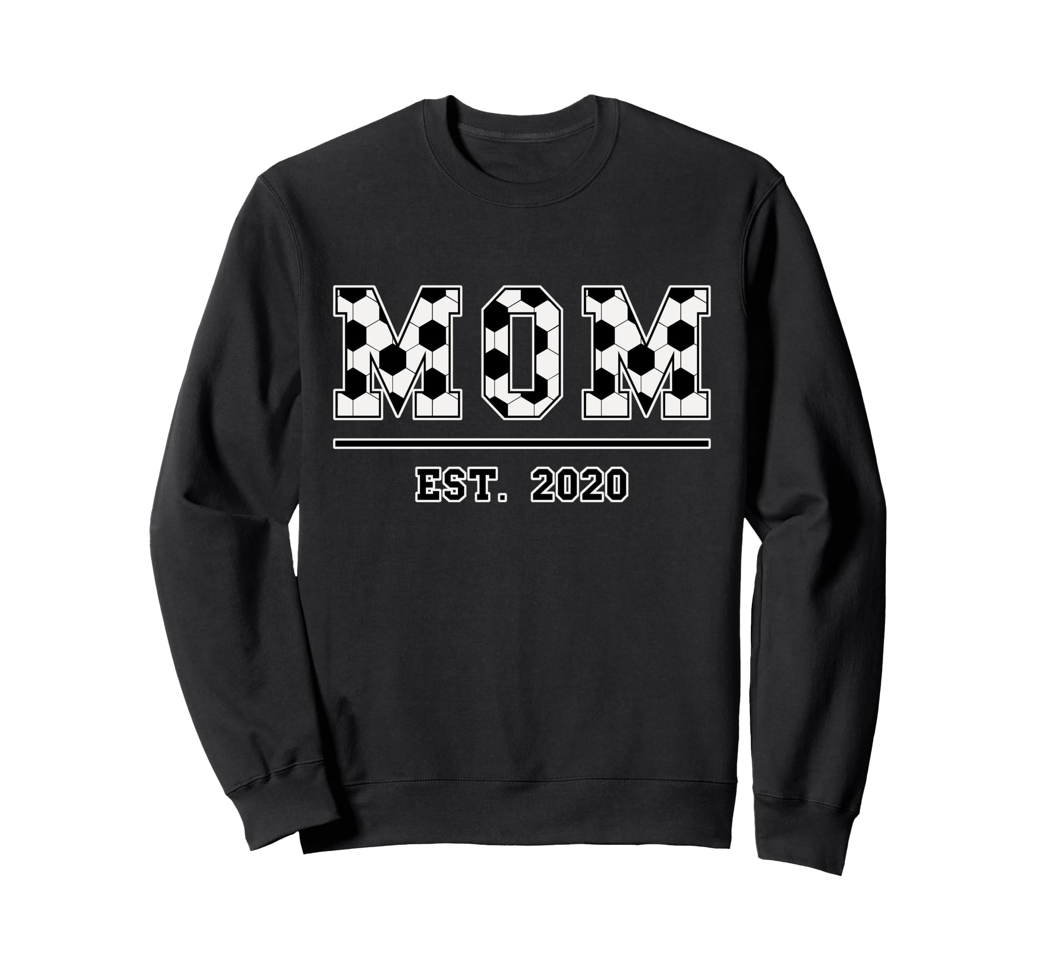 Mom Est 2020 Funny Sports Year Sweatshirt - Graphic Print for Adults
