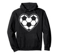 Soccer Heart Soccer Silhouette Soccer Hoodie - Unique Graphic Men Women