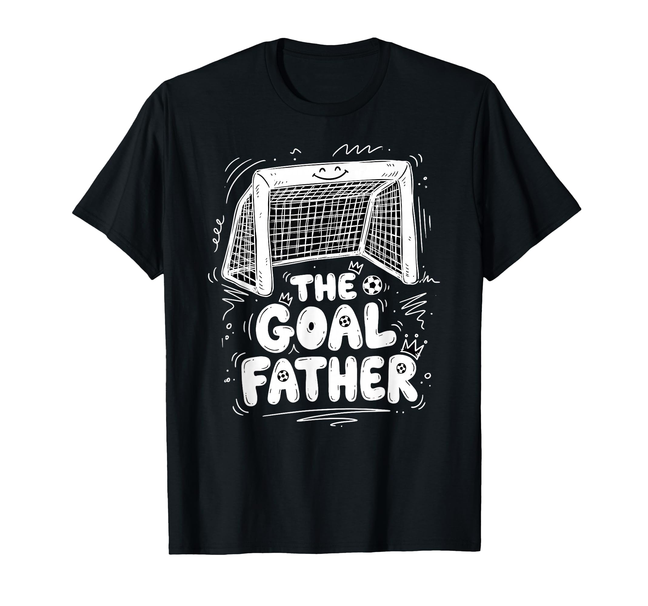 Goalfather Dad Soccer Goalkeeper T-Shirt - Casual Everyday Wear Unisex