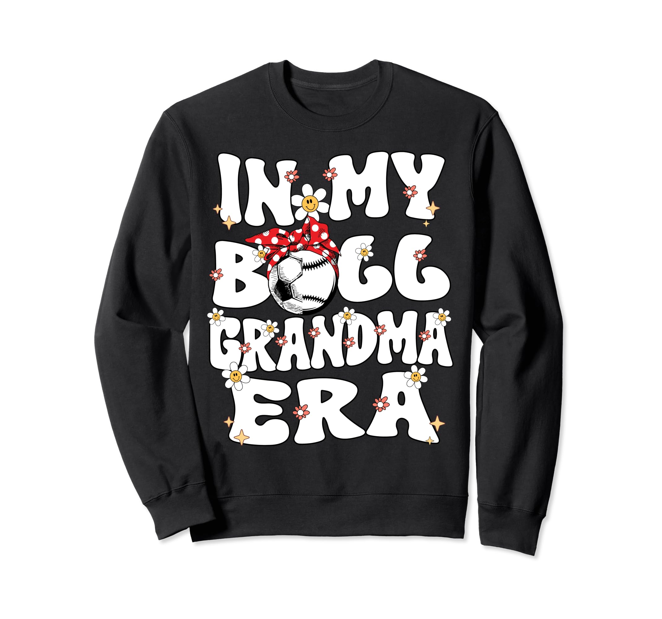 My Ball Grandma Era Groovy Baseball Sweatshirt - Minimalist Print Unisex