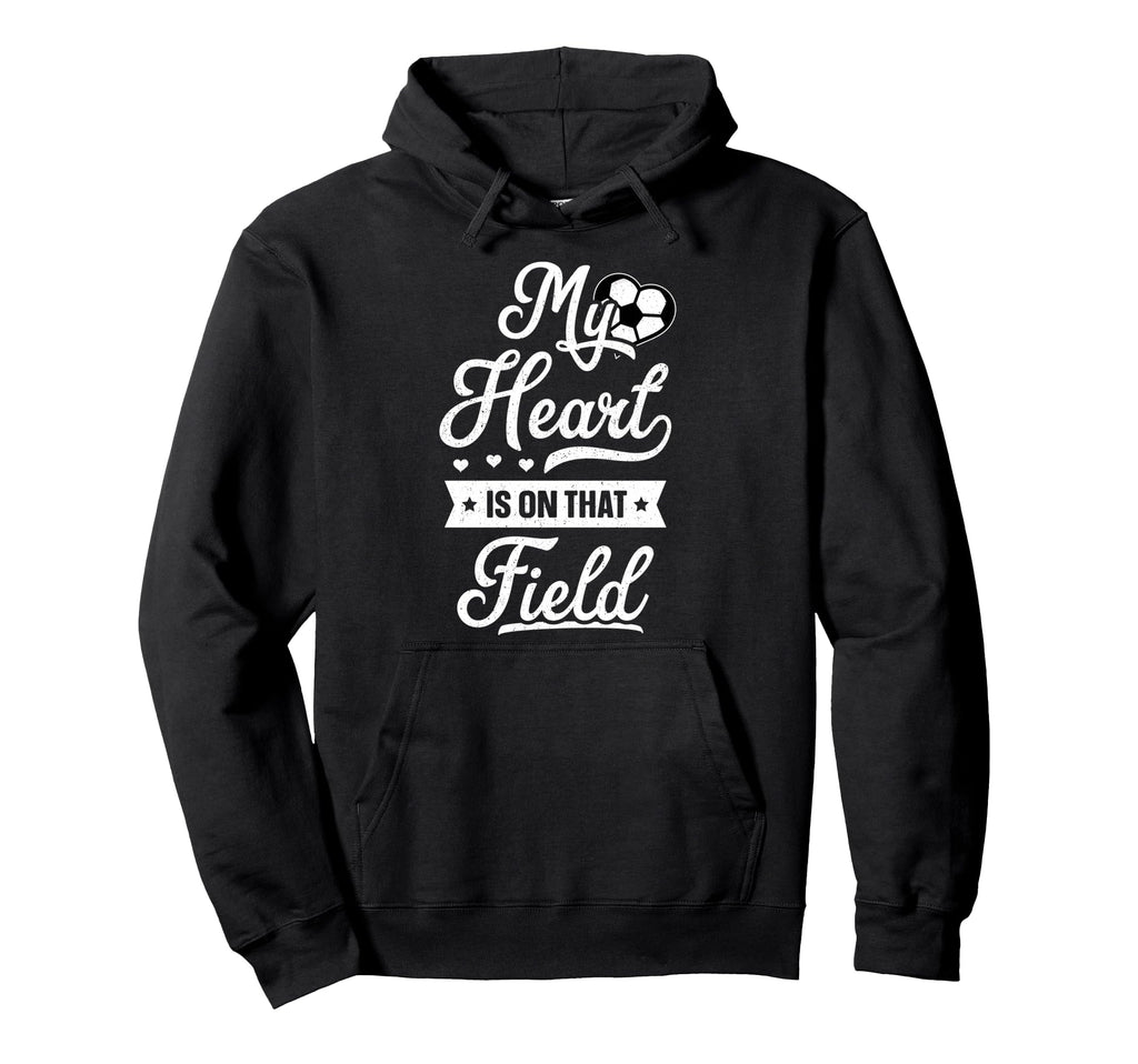 My Heart Is That Field Gift Womens Mom Hoodie - Novelty Apparel Unisex