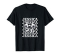 Jessica Personalized Coquette Soccer T-Shirt - Casual Everyday Wear Unisex