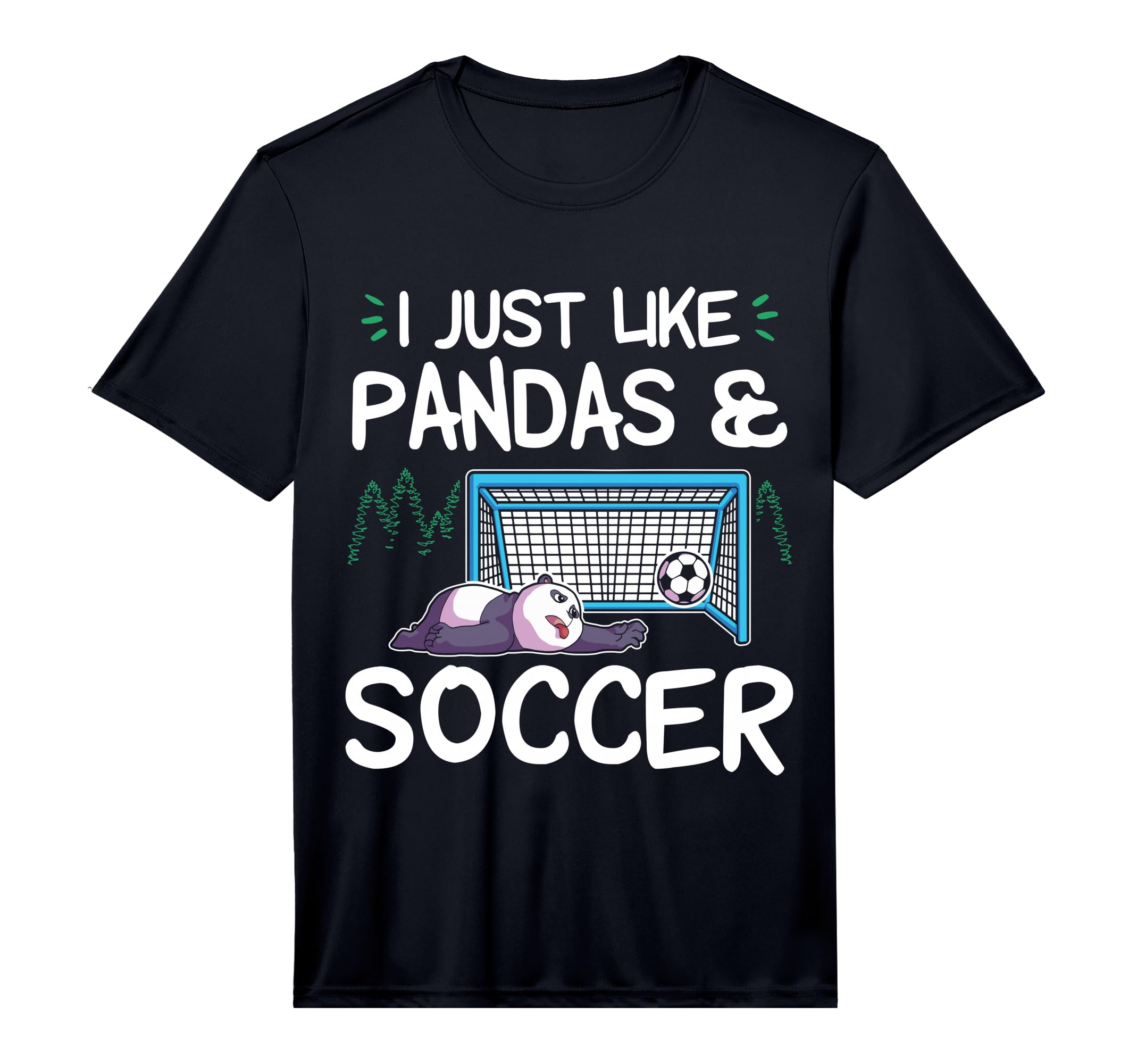 Panda Soccer I Just Love Pandas And T-Shirt - Custom Art Print Men Women