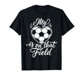 My Heart Is That Field Soccer Lover Heart T-Shirt - Graphic Print Men Women