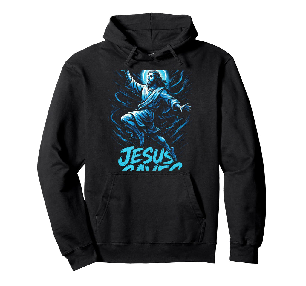 Jesus Saves Soccer Christian Goalkeeper Hoodie - Novelty Apparel Men Women