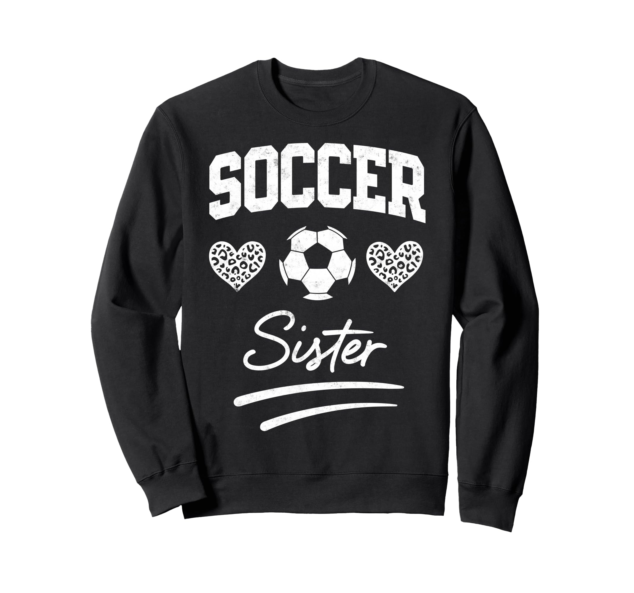 Soccer Football Player Sister Fan Sweatshirt - Custom Art Print Unisex