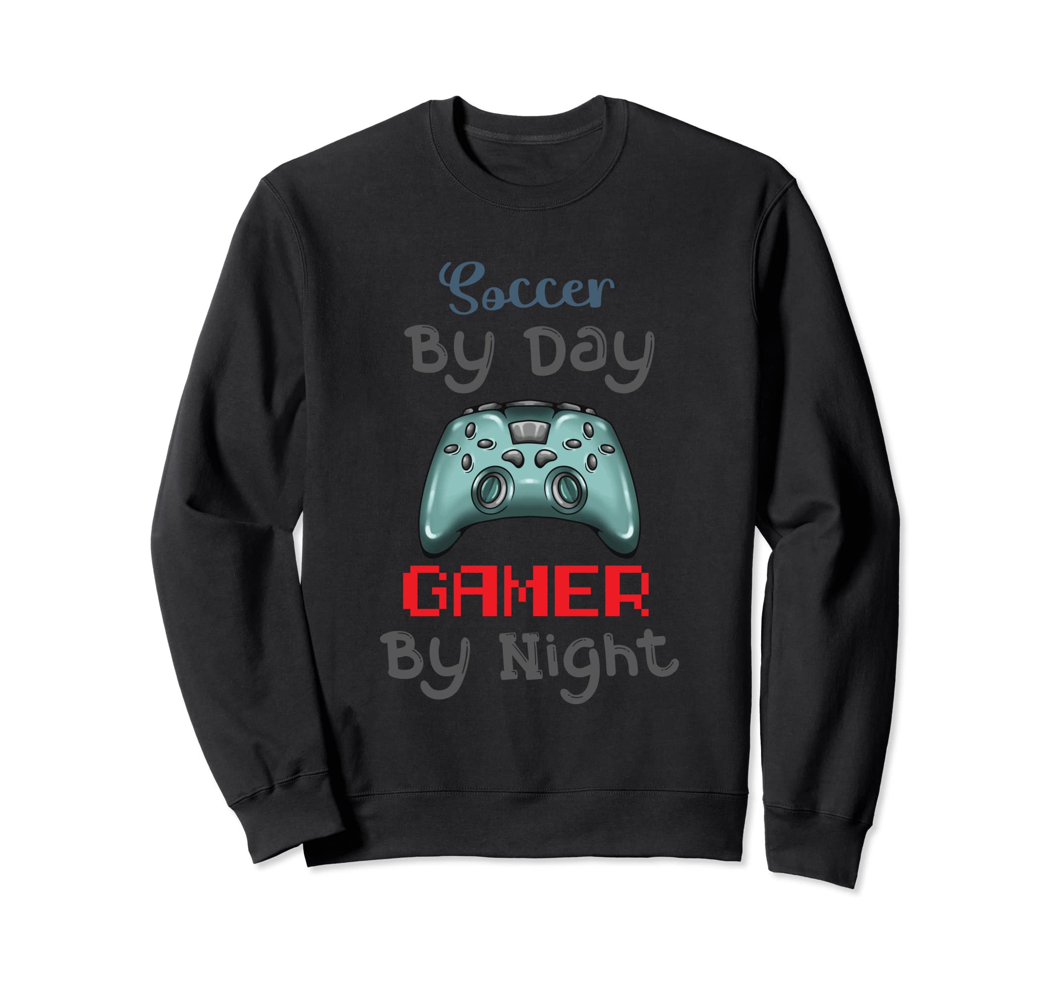 Soccer Day Gamer Night Soccer Goal Sweatshirt - Unique Graphic for Adults