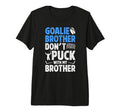 Mens Hockey Goalie Brother Funny T-Shirt - Casual Everyday Wear for Adults