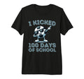 I Kicked 100 Days School Dabbing T-Shirt - Fun Novelty Design for Adults