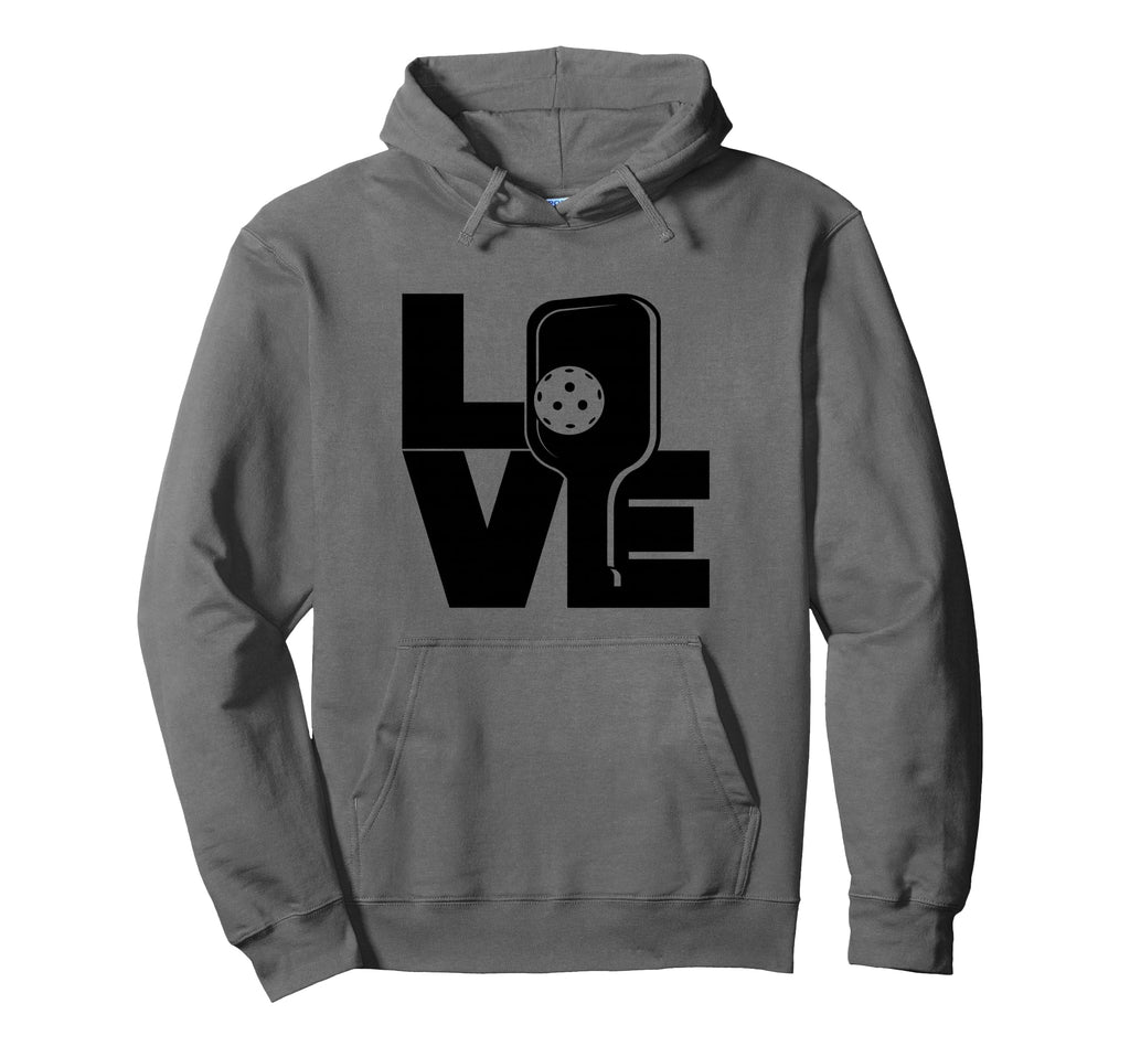 Love Pickleball Hoodie - Fun Novelty Design for Adults