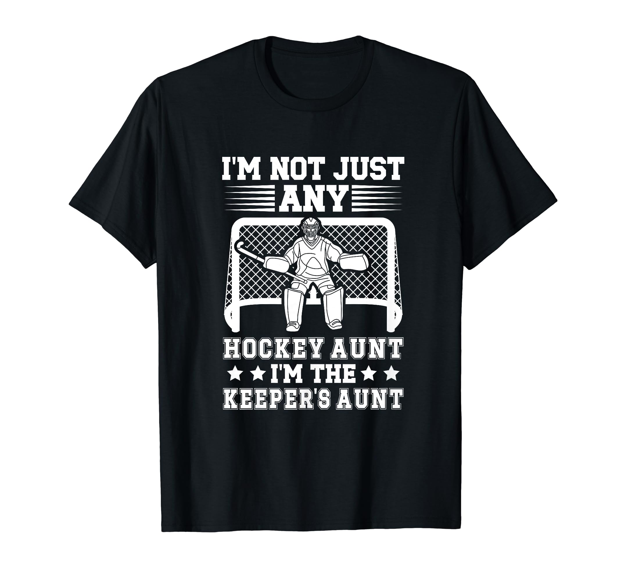 Im Hockey Keeper Aunt Hockey T-Shirt - Custom Art Print for Adults