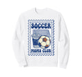 Soccer Moms Club Sweatshirt - Graphic Print for Adults
