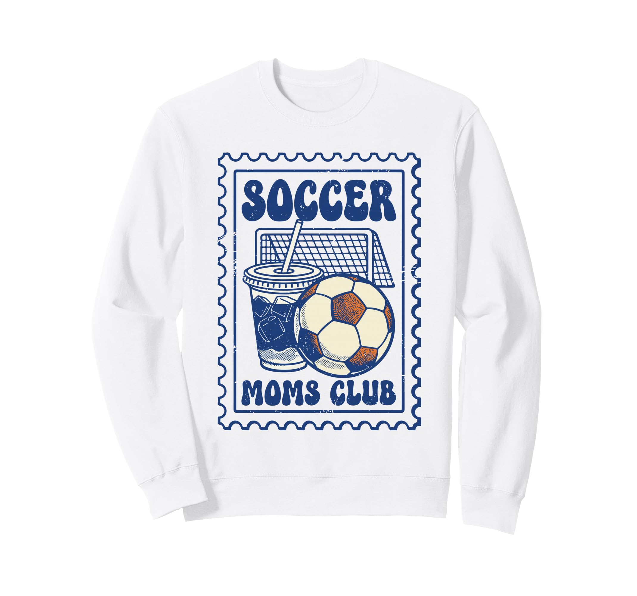 Soccer Moms Club Sweatshirt - Graphic Print for Adults