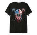Lacrosse Goalie Lax Goalkeeper America T-Shirt - Streetwear Style Unisex