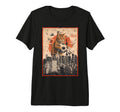 Funny Soccer Ball Giant Cat Japanese T-Shirt - Fun Novelty Design Unisex
