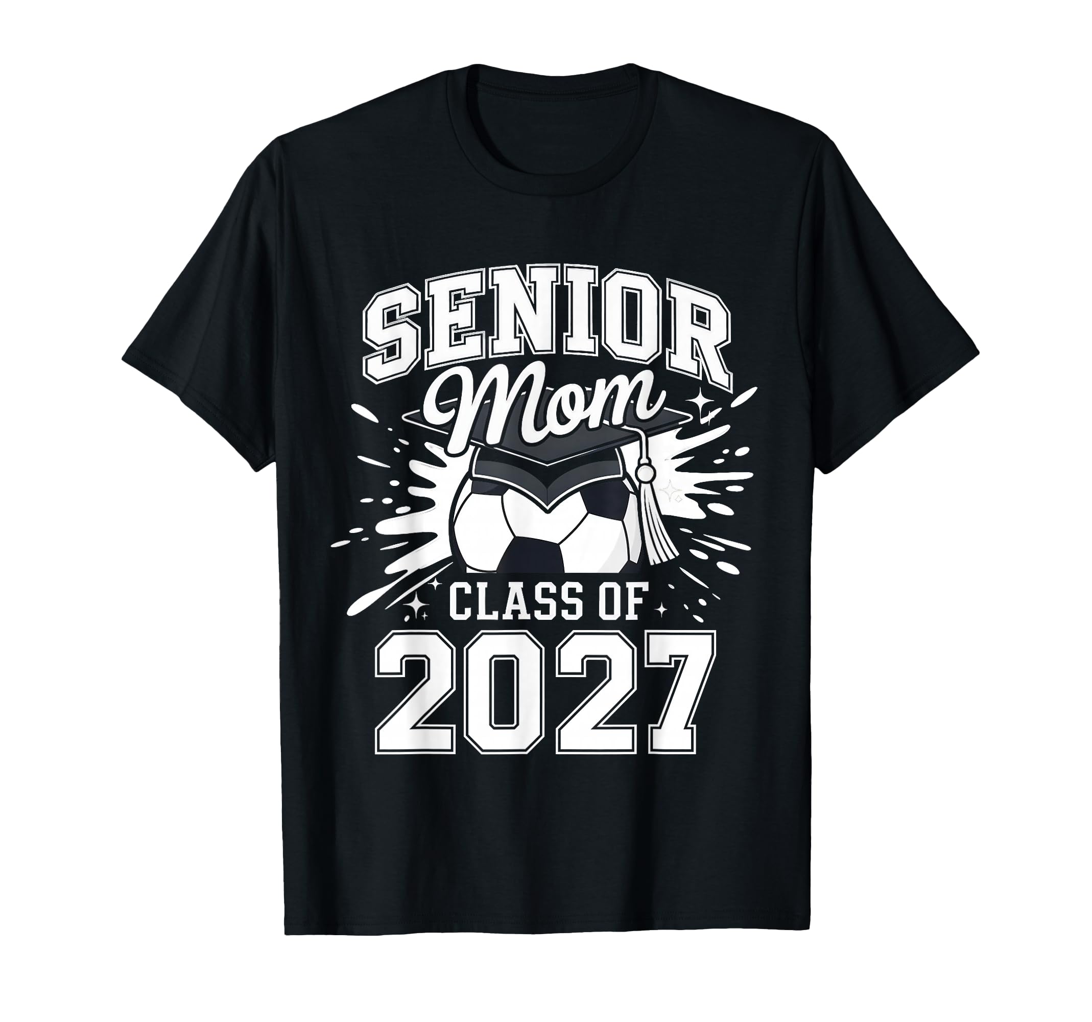 Senior Mom Class 2027 Coquette Bow T-Shirt - Novelty Apparel for Adults