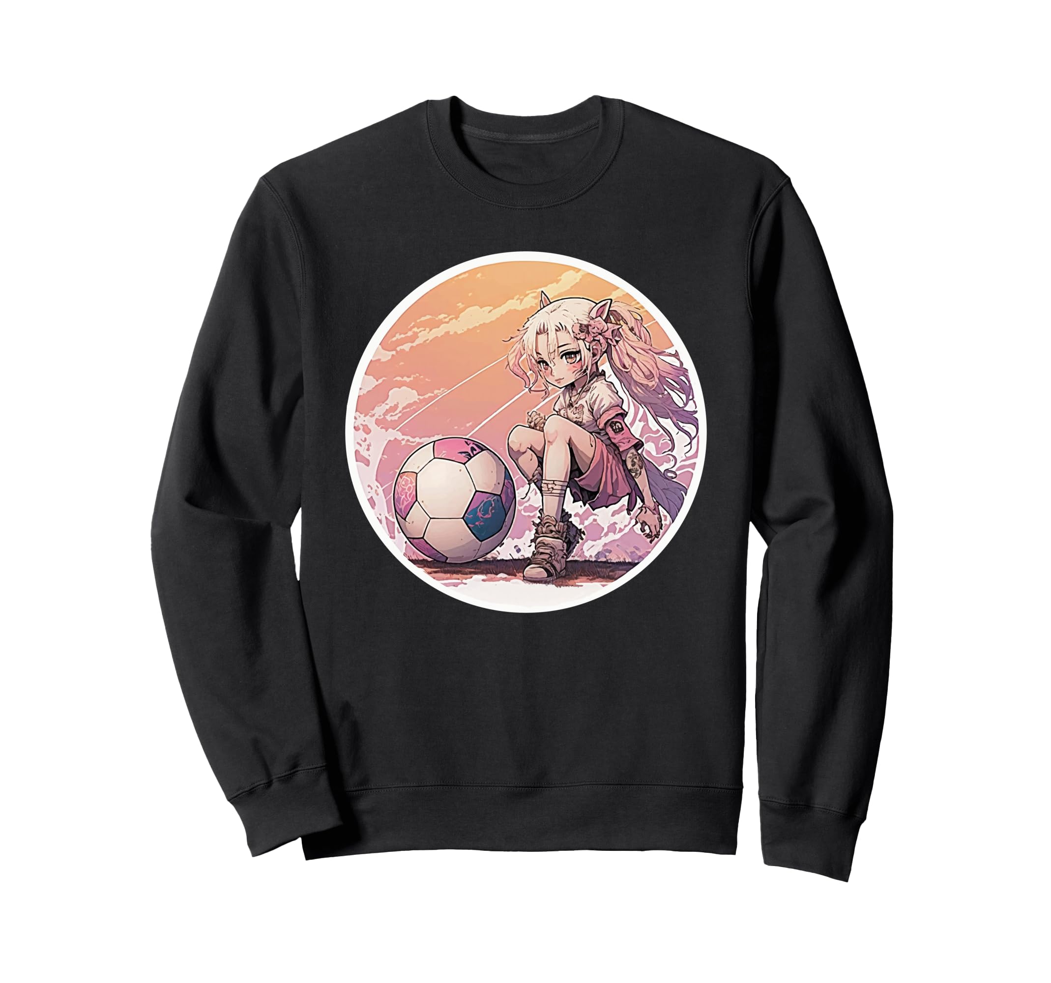 Soccer Anime Manga Soccer Outfit Sweatshirt - Unique Graphic for Adults