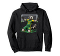 Funny Feral Raccoon Soccer Player Score Hoodie - Unique Graphic Men Women