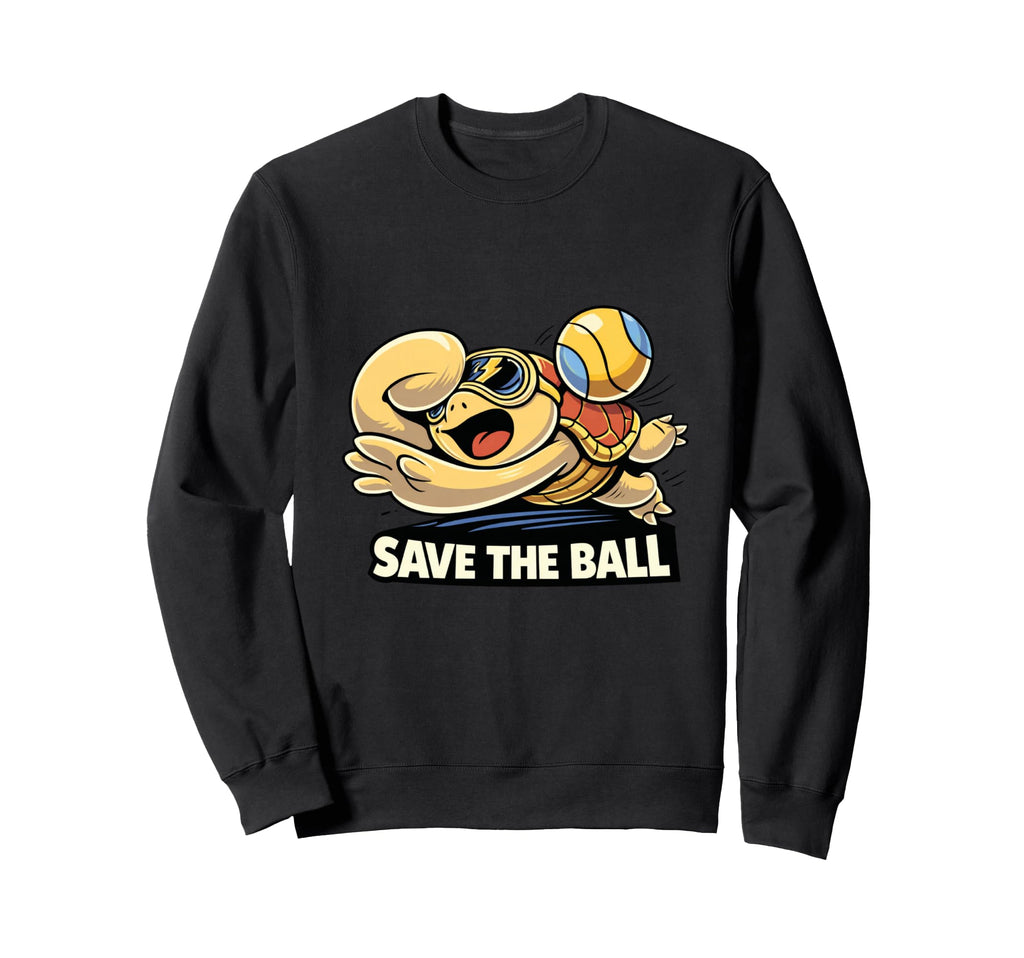 Funny Goalkeeper Turtle Save Ball Sweatshirt - Novelty Apparel Unisex