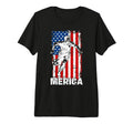 Merica Soccer Player Usa American T-Shirt - Custom Art Print Men Women