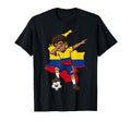 Colombia Soccer Dab Flag Football T-Shirt - Minimalist Print Men Women