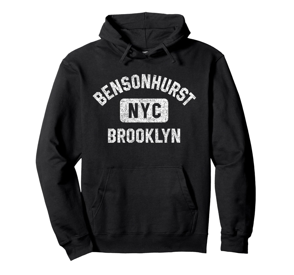 Bensonhurst Brooklyn Nyc Gym Distressed Hoodie - Streetwear Style Unisex