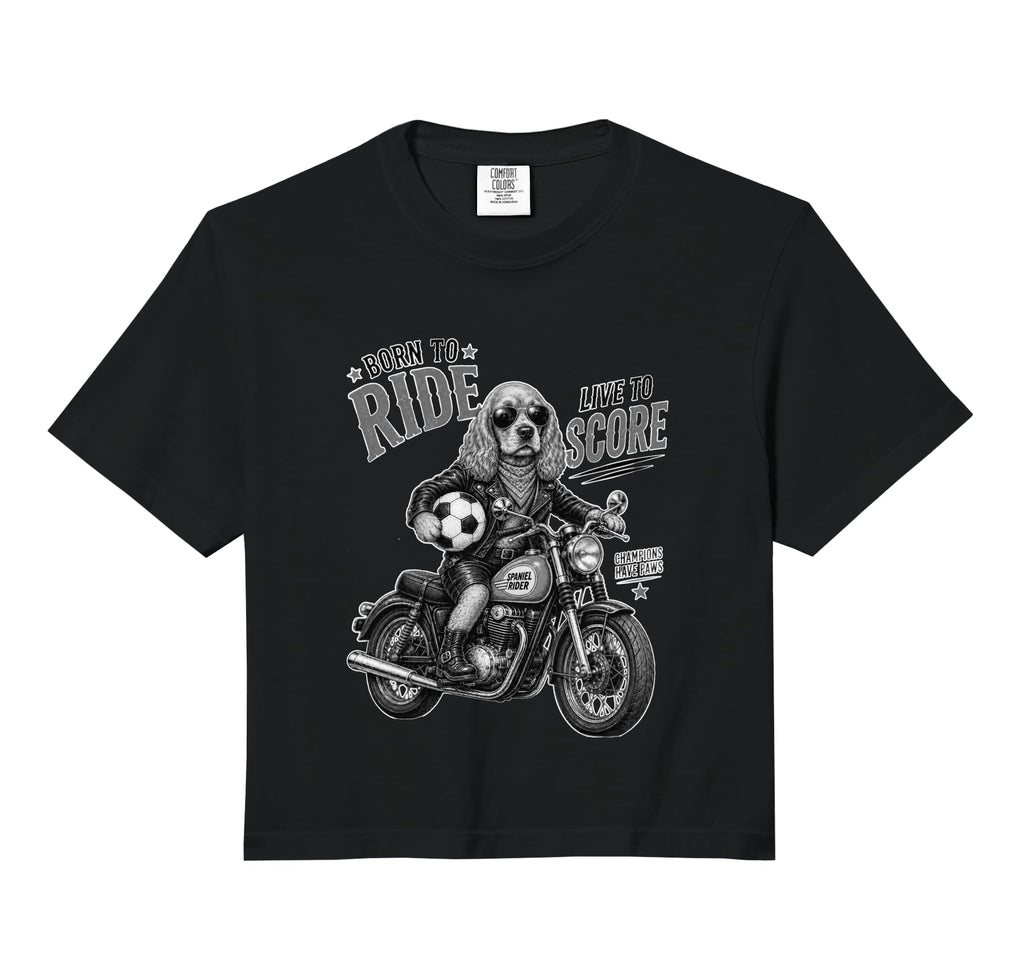Cocker Spaniel Motorbike Love Sweatshirt - Fun Novelty Design Unisex