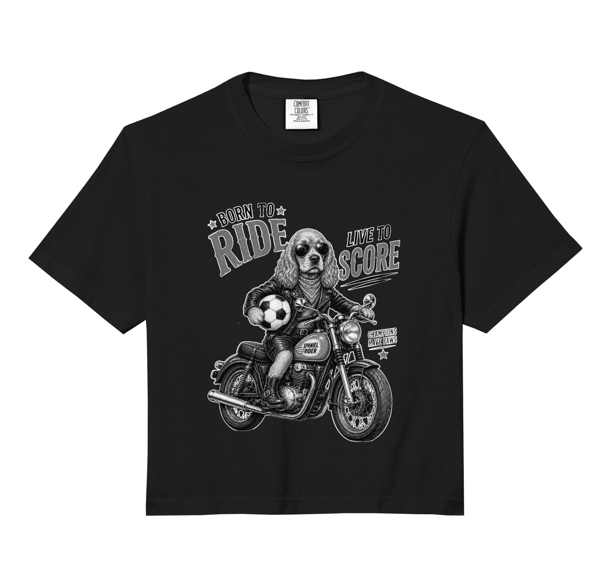 Cocker Spaniel Motorbike Love Sweatshirt - Fun Novelty Design Unisex