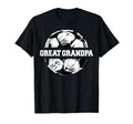 Soccer Great Grandpa Soccer Ball Split T-Shirt - Fun Novelty Design Unisex