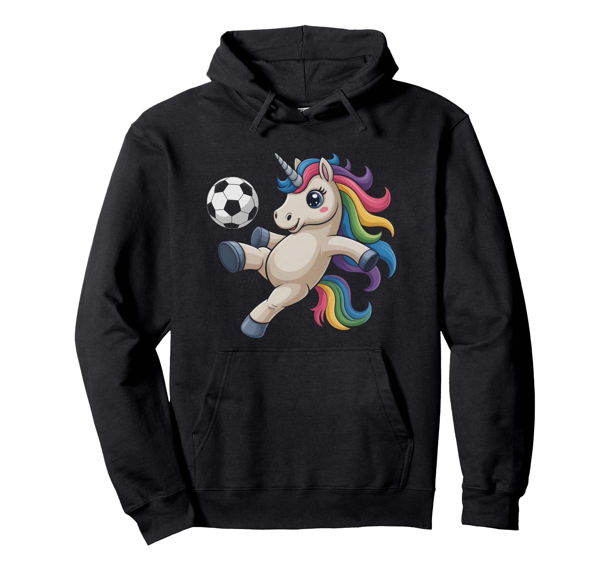 Funny Unicorn Soccer Just Who Loves Game Hoodie - Streetwear Style Unisex