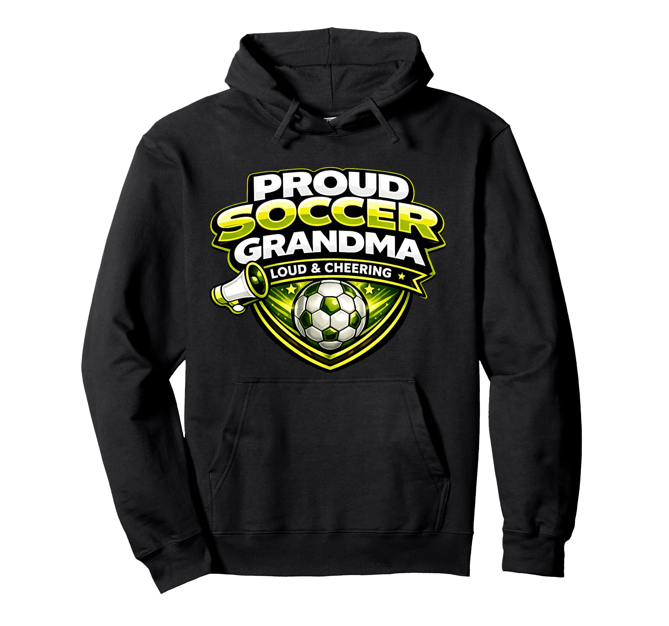 Soccer Grandma Funny Proud Loud Hoodie - Aesthetic Graphic for Adults