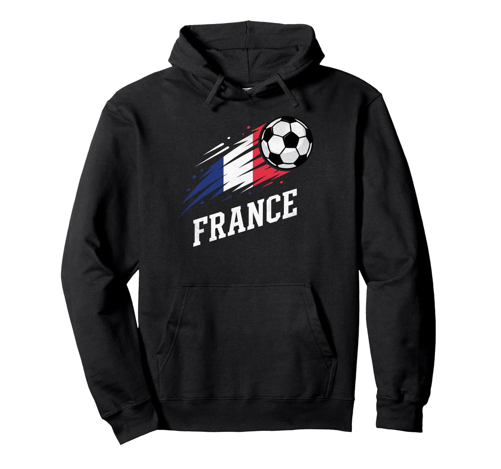 France Soccer Fan Flag Football Sports Hoodie - Minimalist Print Men Women