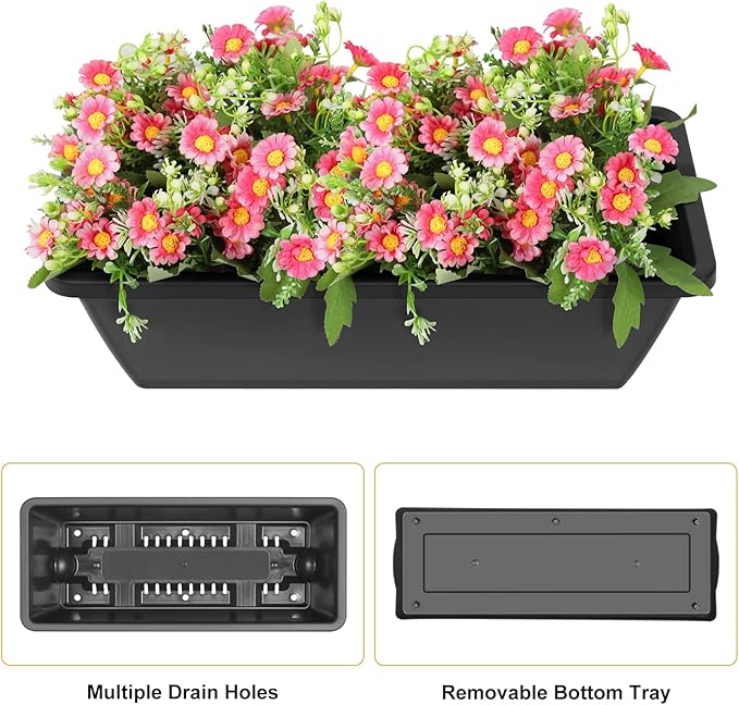 Vertical Garden Planter 3 Tier Raised Garden Bed Freestanding Elevated Raised Planter Boxes Outdoor Herb Planter Stand with Removable Tray on Patio Balcony Porch Grey
