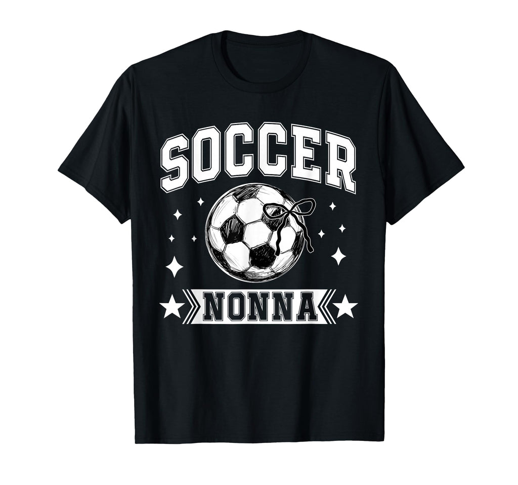 Coquette Bow Soccer Nonna Soccer T-Shirt - Casual Everyday Wear Unisex