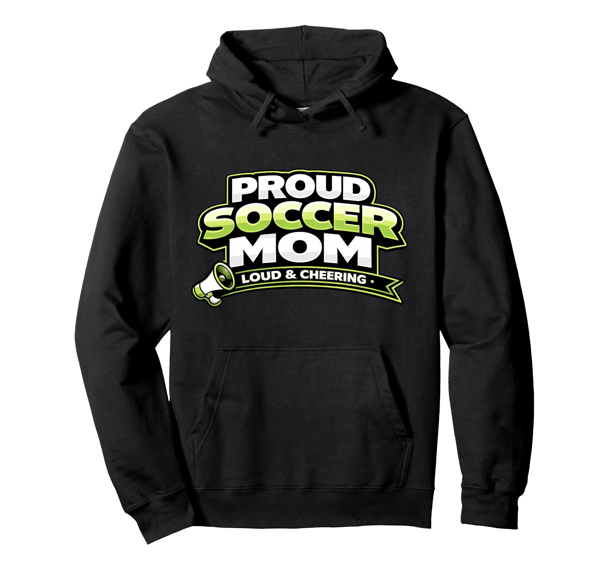 Soccer Mom Funny Proud Loud And Hoodie - Minimalist Print for Adults