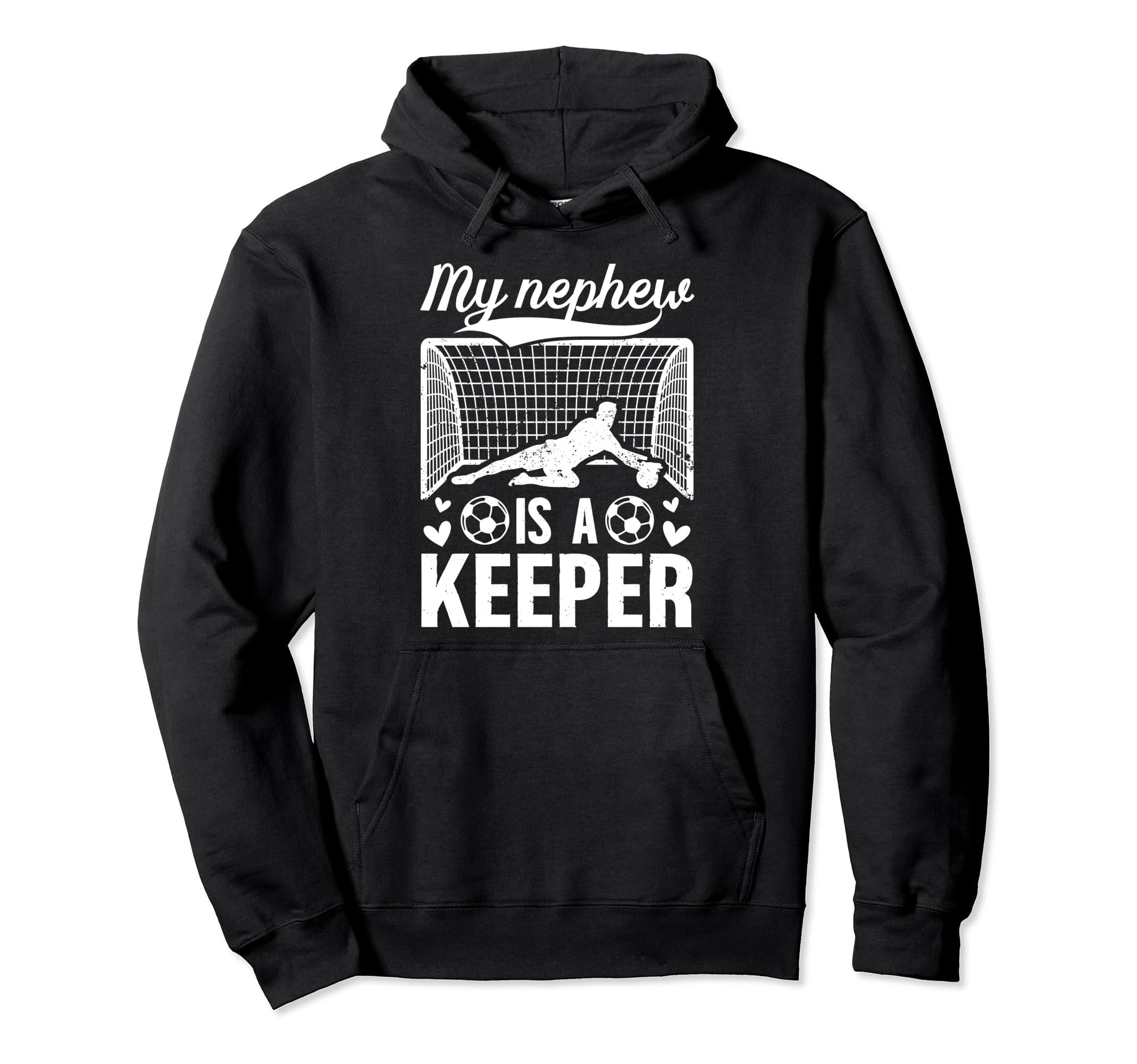 My Nephew Soccer Keeper Aunt Soccer Hoodie - Aesthetic Graphic for Adults