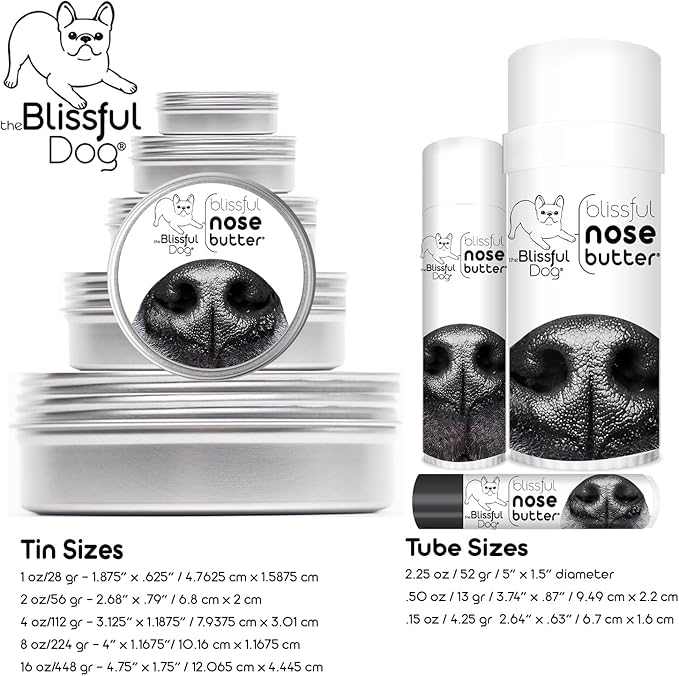 The Blissful Dog Coonhound Unscented Nose Butter, 2-Ounce
