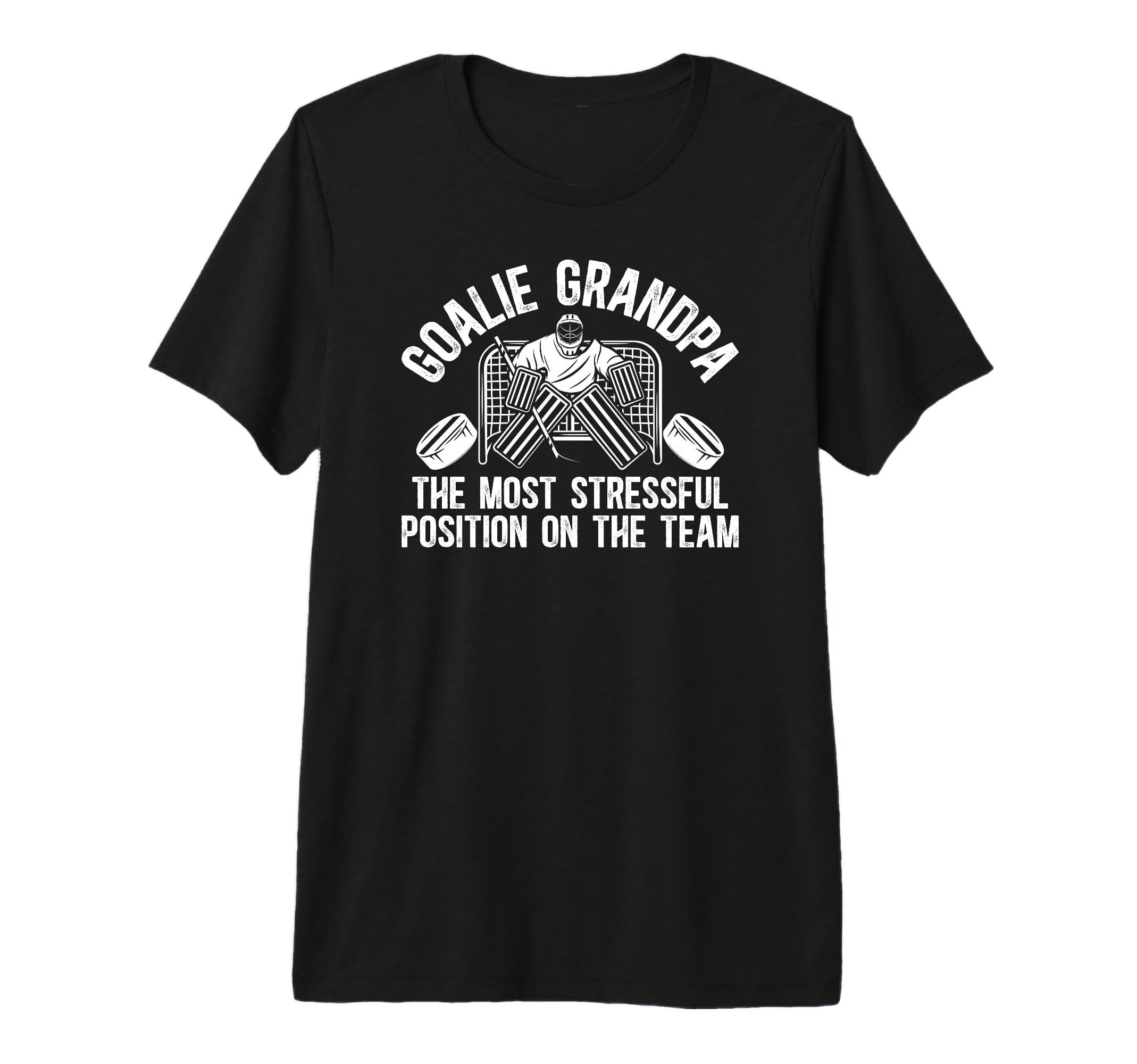 Mens Funny Hockey Goalie Grandpa T-Shirt - Novelty Apparel Men Women