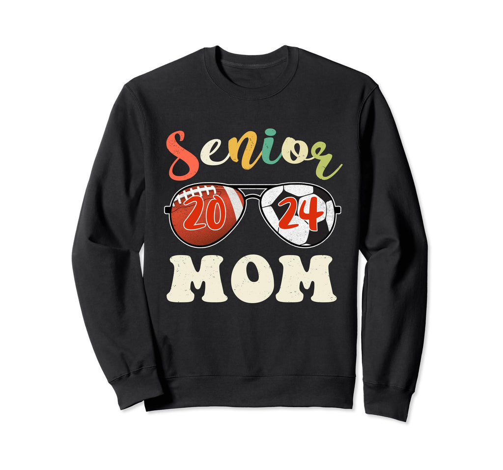 Senior Mom Class 2024 Senior 24 Sweatshirt - Minimalist Print Unisex