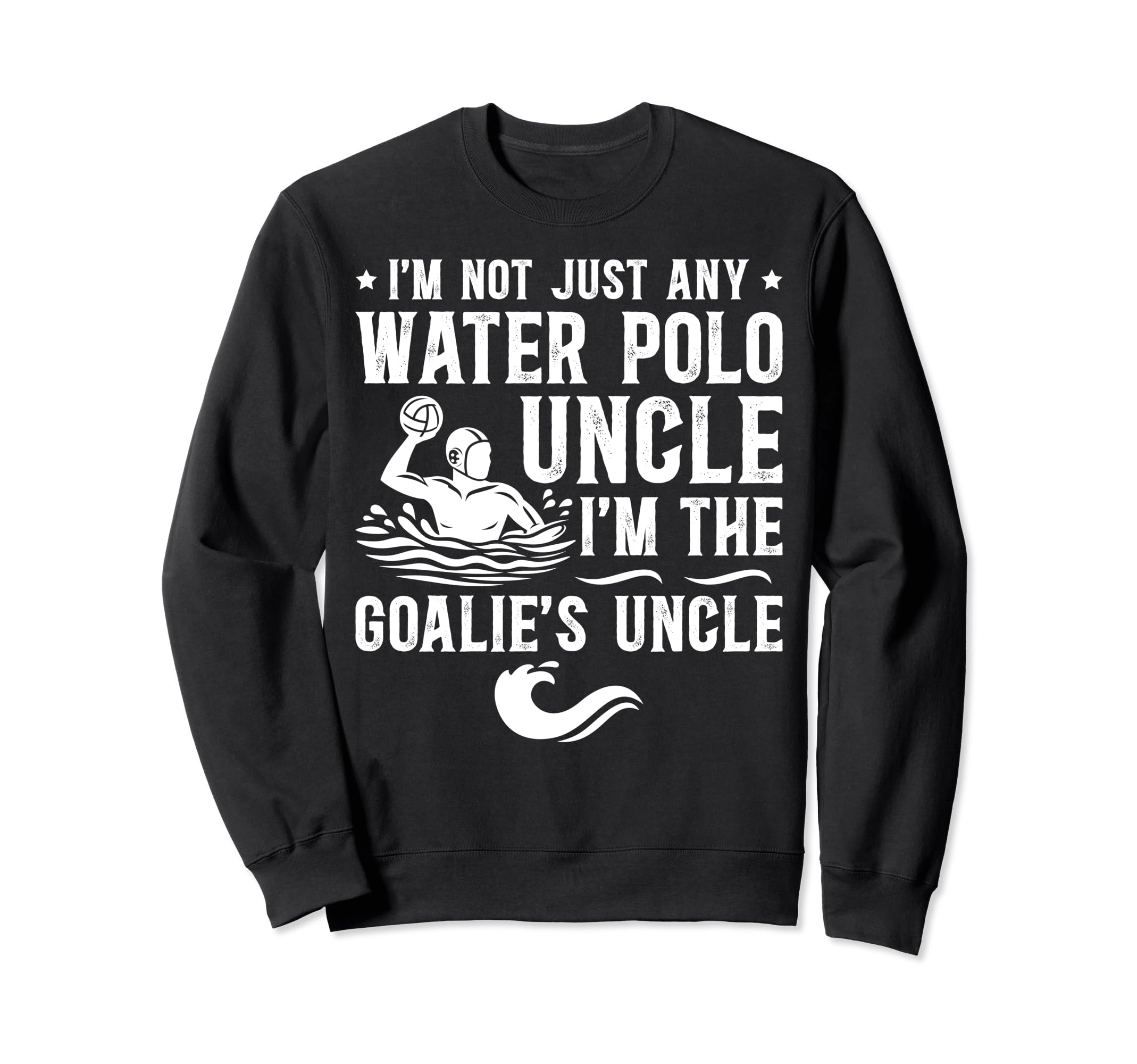 Water Polo Goalie Uncle Water Sweatshirt - Minimalist Print for Adults