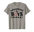 Outnumbered Funny Mom Soccer T-Shirt - Fun Novelty Design for Adults