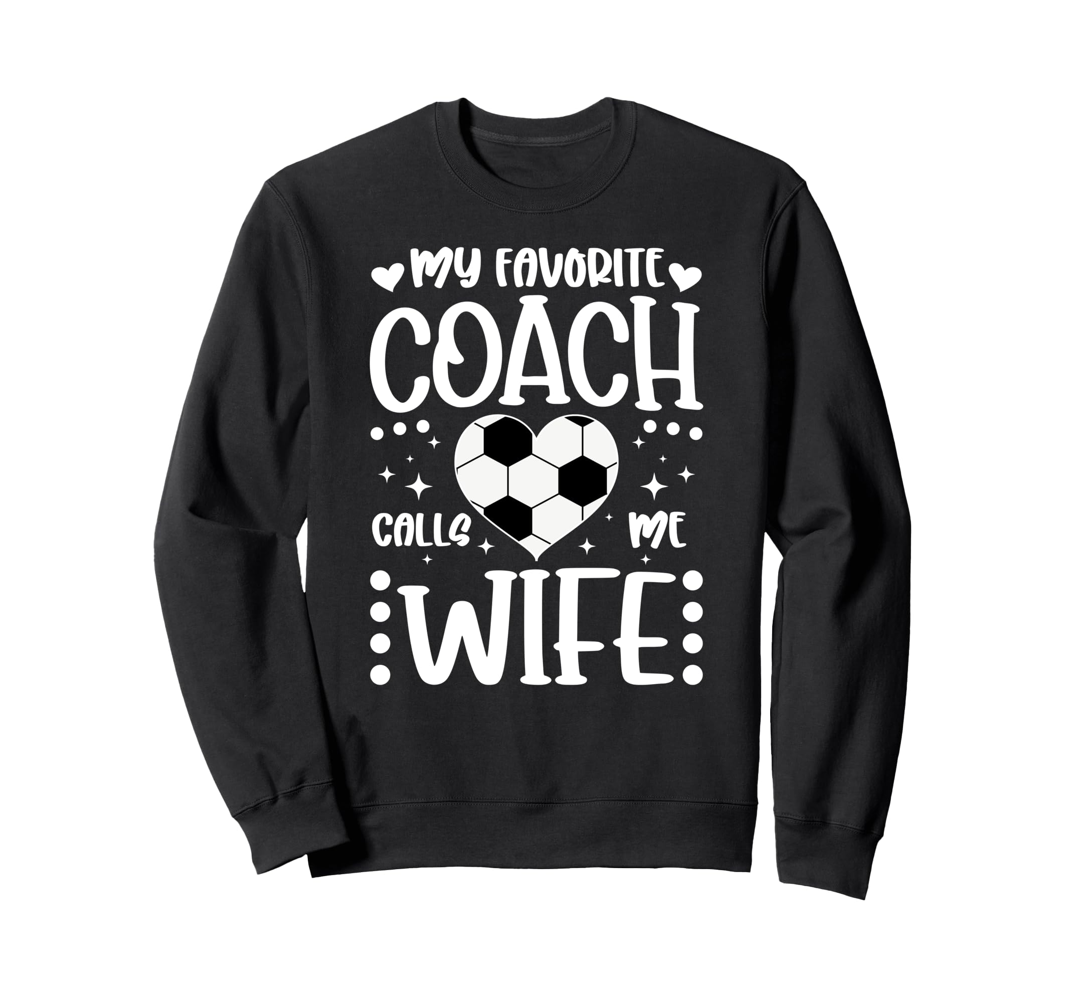 Proud Soccer Coachs Wife Soccer Sweatshirt - Minimalist Print Men Women