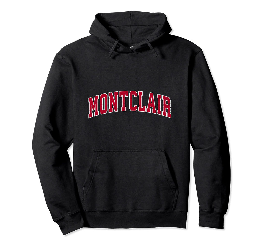 Montclair California Ca Sports Red Hoodie - Aesthetic Graphic for Adults