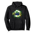 Brazil Soccer Brasil Flag Street Art Hoodie - Novelty Apparel Men Women