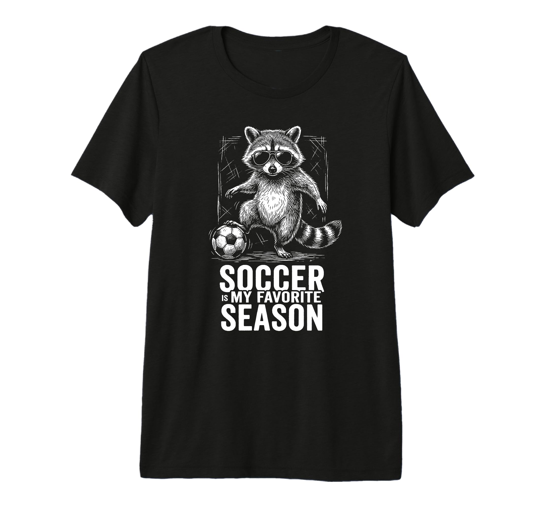Soccer Is My Favorite Season Funny T-Shirt - Fun Novelty Design for Adults