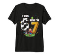 I Was 6 Now Im 7 Soccer Player 7Th T-Shirt - Streetwear Style Men Women