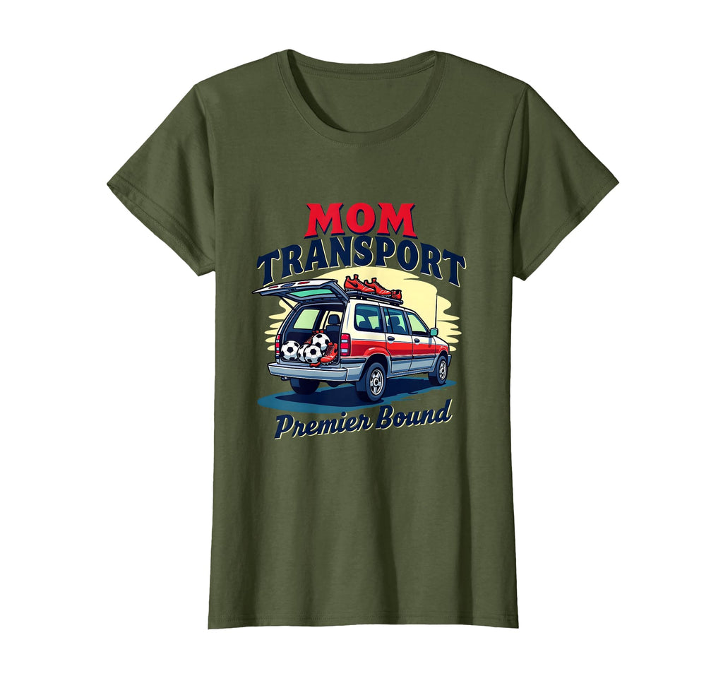 Mom Transport Premier Bound Soccer T-Shirt - Streetwear Style for Adults