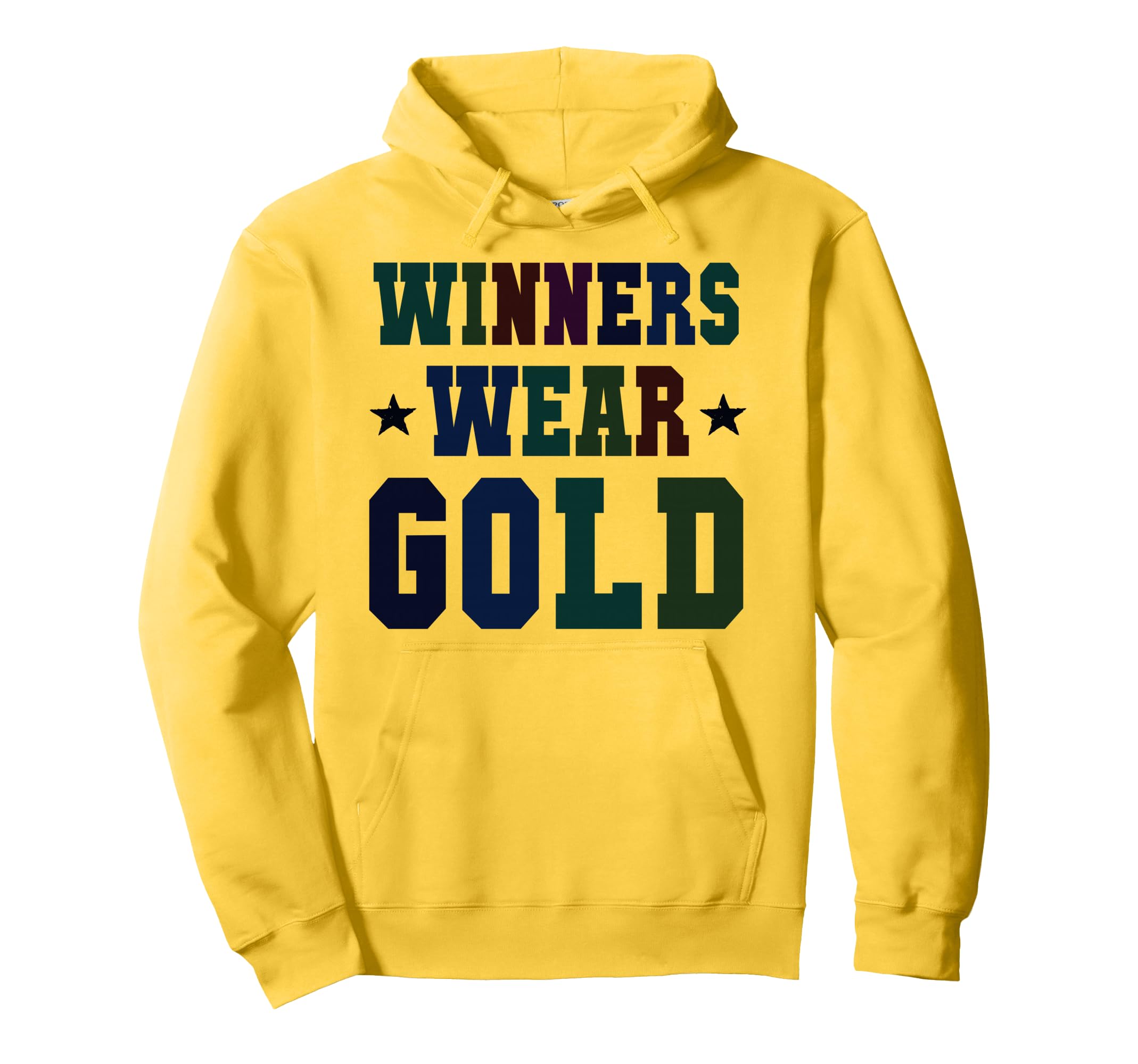 Bruh Winners Wear Gold Competition War Hoodie - Graphic Print Men Women