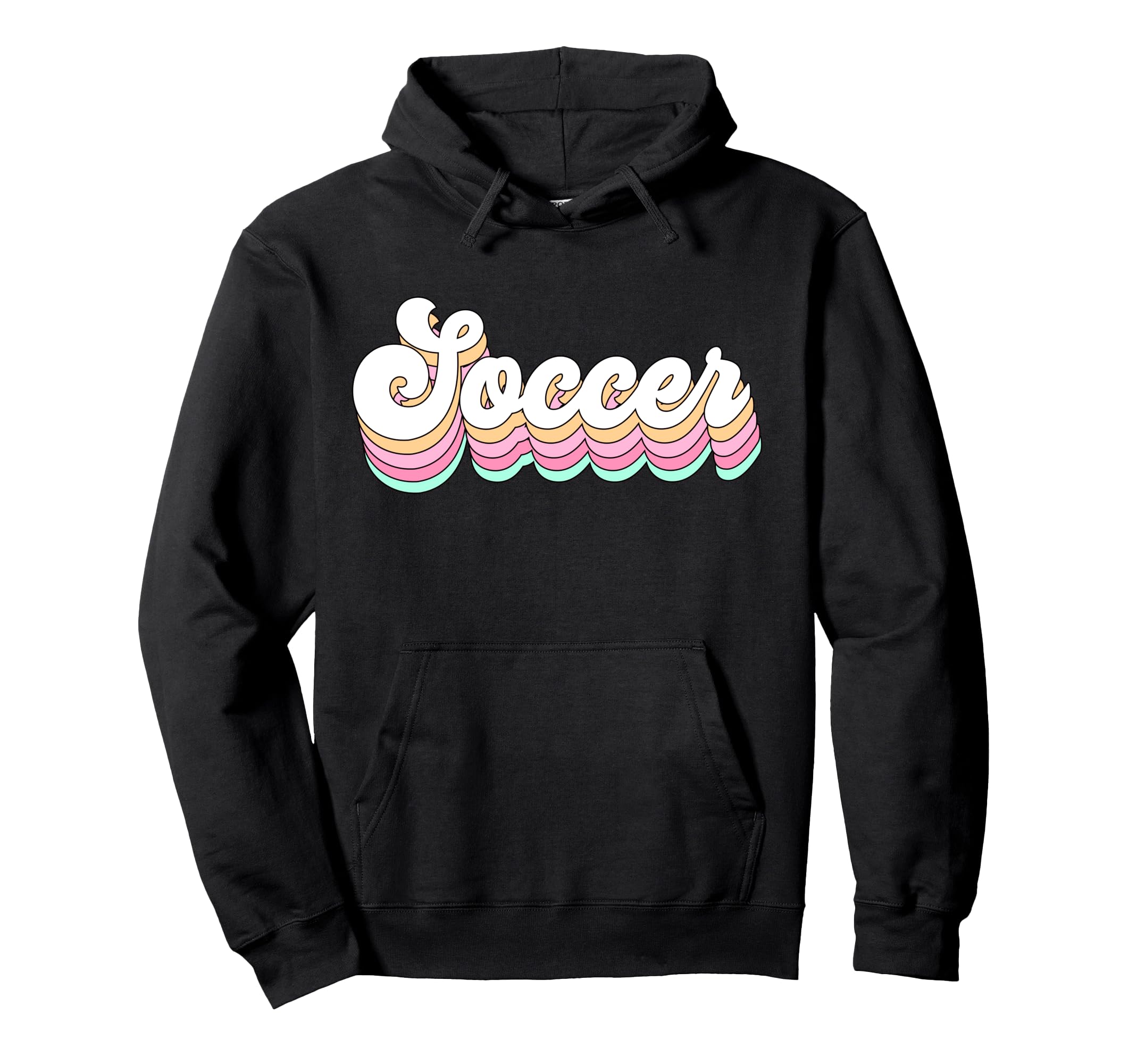 Soccer Pastel Aesthetic Teen Groovy Hoodie - Streetwear Style for Adults