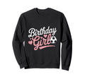 Birthday Soccer Hearts Fun Celebration Sweatshirt - Graphic Print Unisex